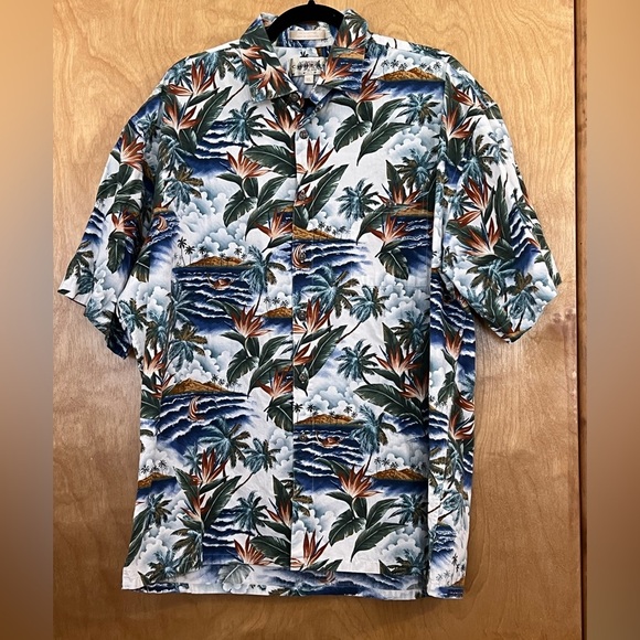 Campia Tropical Print Men's Shirt XL - Picture 1 of 4